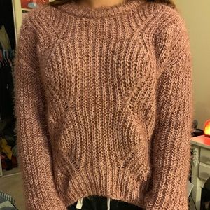 Brand new pink knit sweater